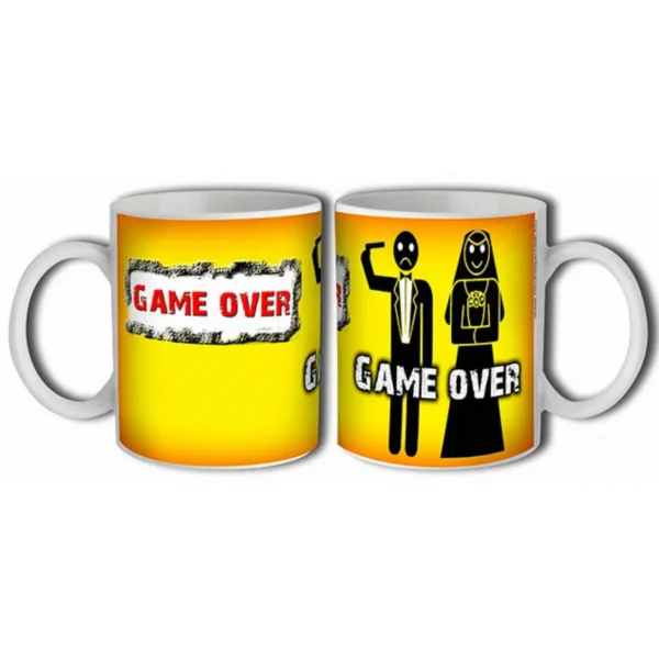 Bögre 3 dl Game Over – Vicces ajándék