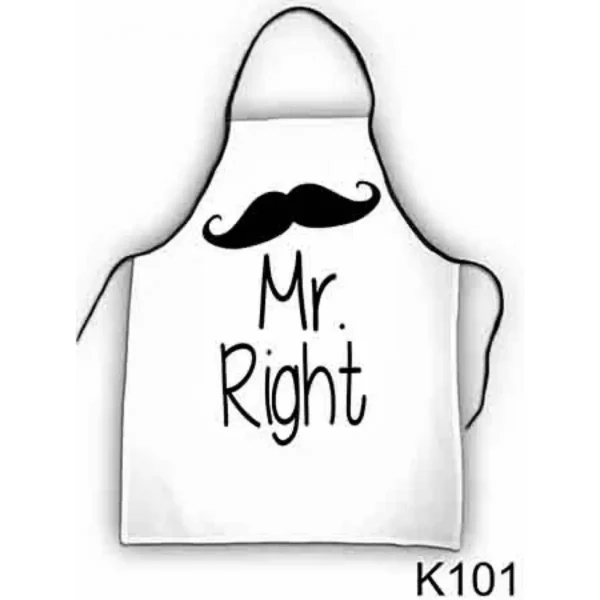 Mr. Right Kötény – 50×70 cm – Vicces Ajándék