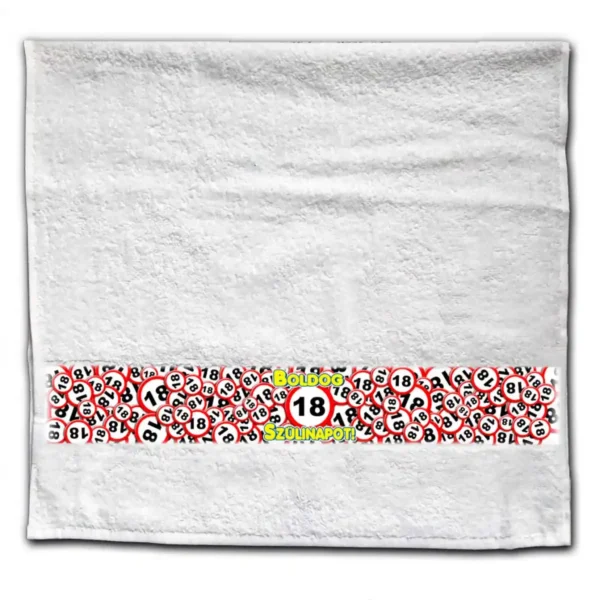 Nagy törölköző 120×70 cm – 18 körös mintás