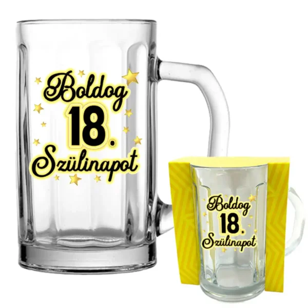 Söröskorsó 5 dl – Boldog 18. Szülinapot