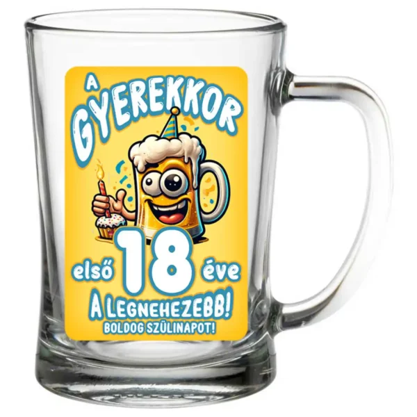 Söröskorsó 500 ml – A gyerekkor első 18 éve
