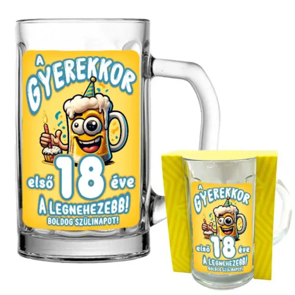 Söröskorsó 500 ml – A gyerekkor első 18 éve