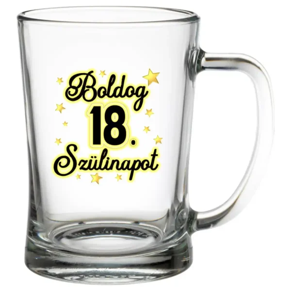 Söröskorsó 500 ml – Boldog 18. Szülinapot