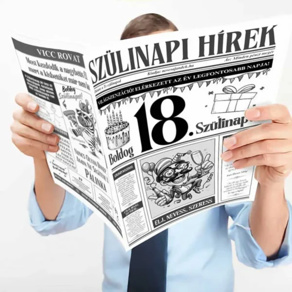 Vicces Újság – 18. Szülinapi Újság – Humor
