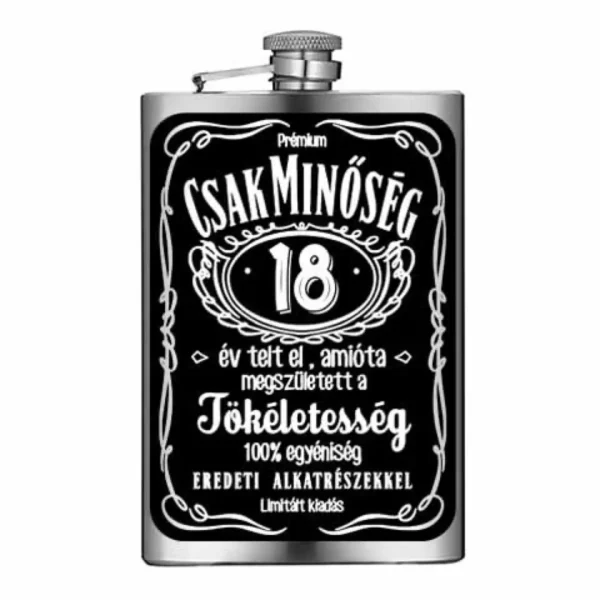 Vicces flaska 10,5×7 cm – Csak Minőség 18