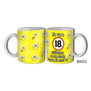 Bögre 3 dl – Ma van a 18. szülinapom – Születésnapi bögre
