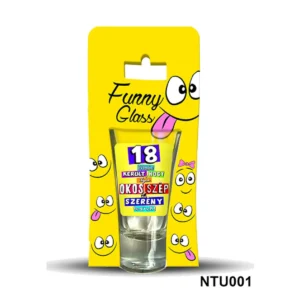 Neves pálinkás pohár 0,75 ml – 18 évembe került