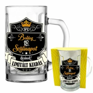 Söröskorsó 500 ml – Boldog 18. Szülinapot