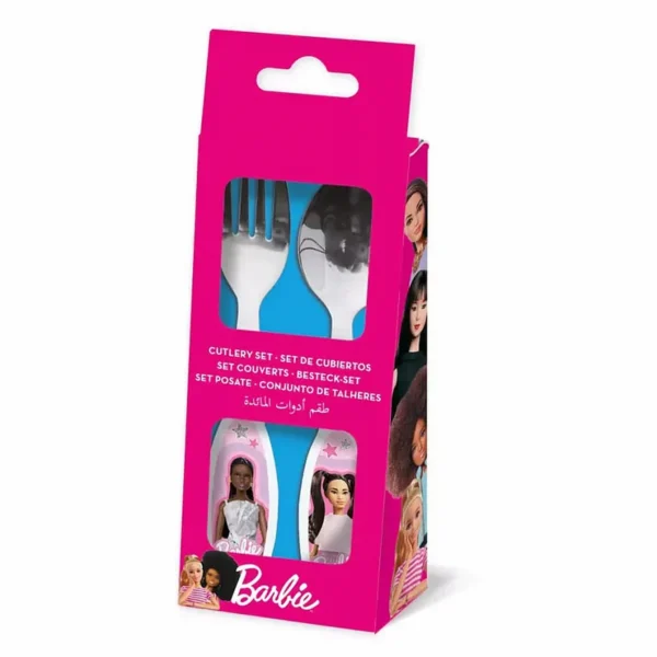 Barbie fém evőeszköz készlet - 2 darabos Stylish
