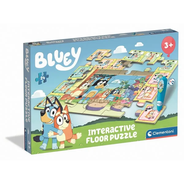 Bluey interaktív 24 db-os puzzle - Clementoni