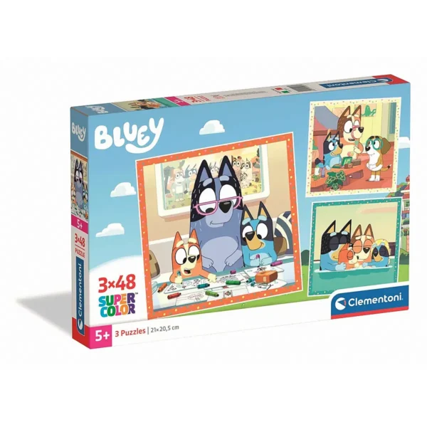 Bluey puzzle 3x48 db-os - Creative Play