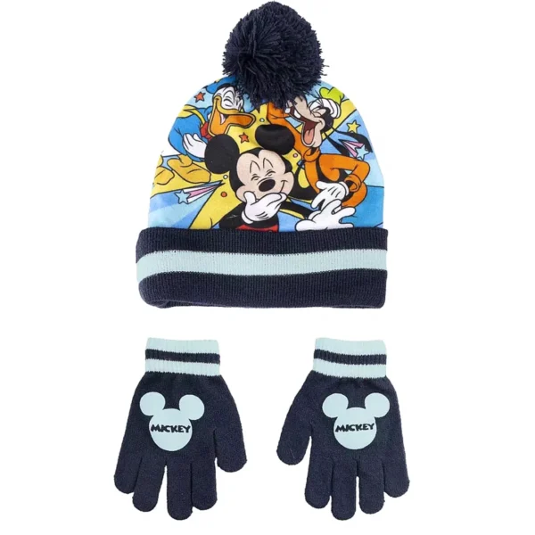 Disney Mickey gyerek sapka - kesztyű szett
