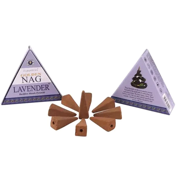 Golden Nag Lavender – Levendula kúpfüstölők (folyékony füst)