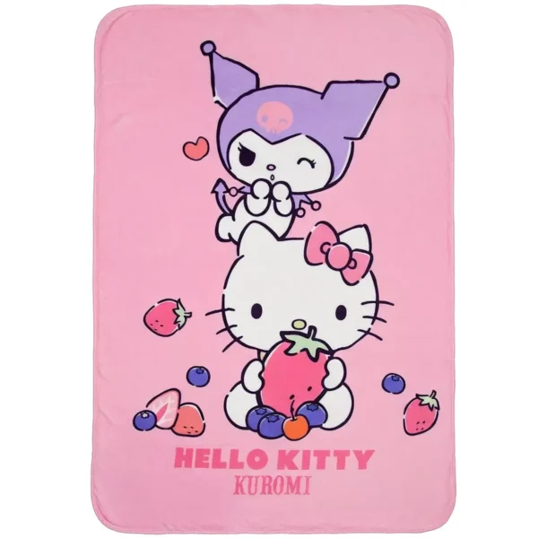 Hello Kitty polár takaró - Fruits 100x140cm
