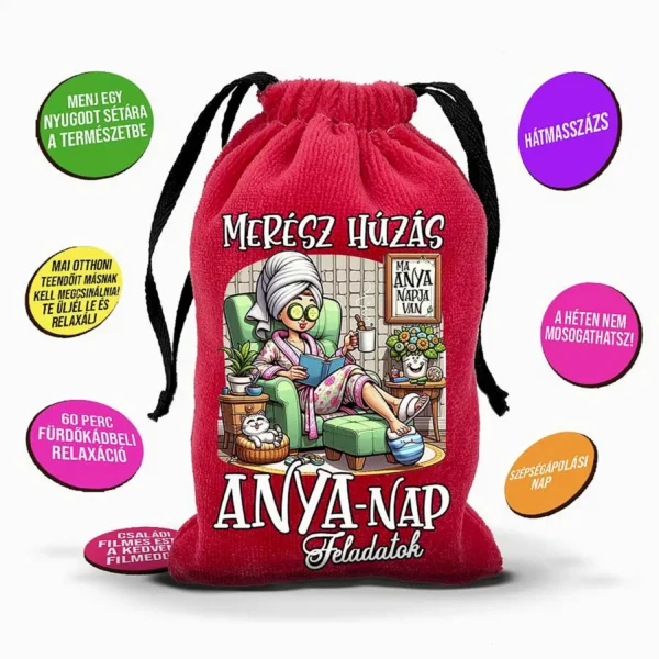 Merész Húzás - Anya-nap Feladatok - Vicces Ajándék Anyának