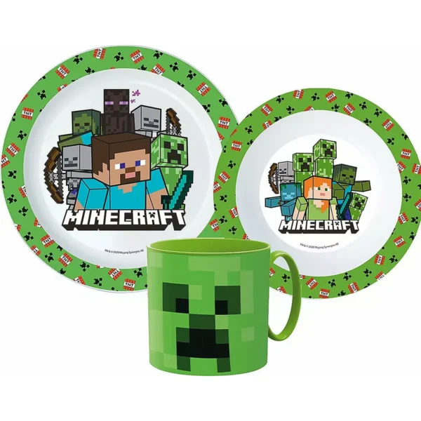 Minecraft étkészlet, bögrével 265 ml