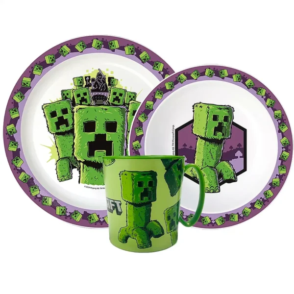 Minecraft étkészlet, bögrével The Movie 390 ml