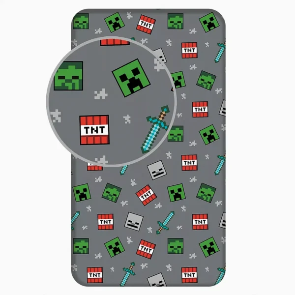Minecraft gumis lepedő 90x200 cm