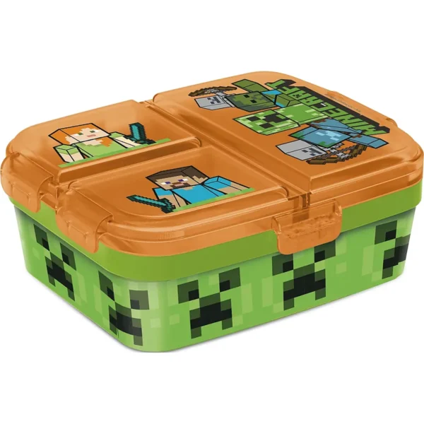Minecraft szendvicsdoboz több rekeszes XL