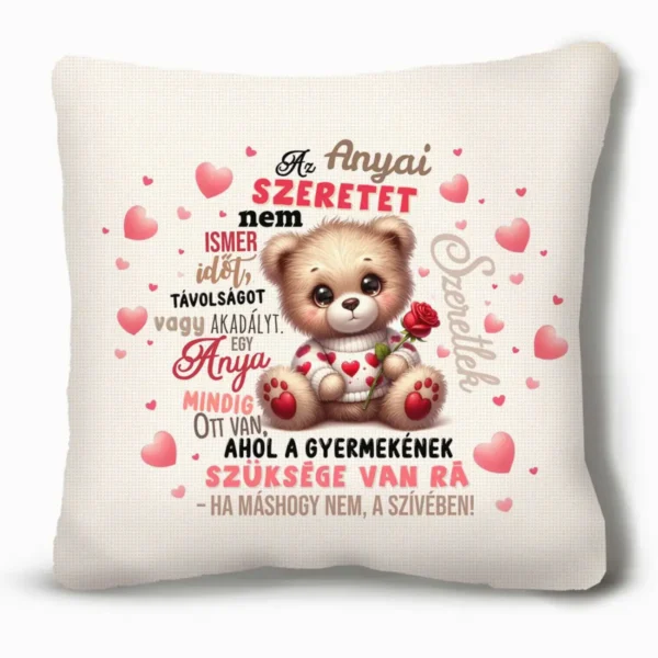 Nagy Négyzet Plüss Párna - Az Anyai Szeretet