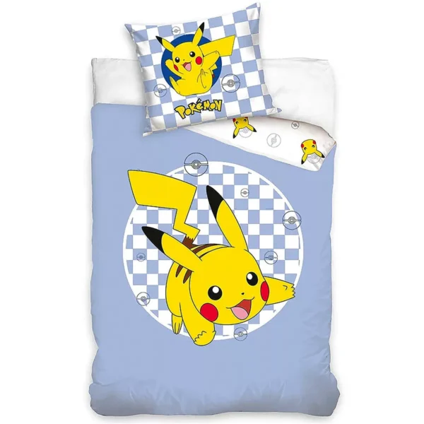 Pokémon ágyneműhuzat Checkered 140×200cm