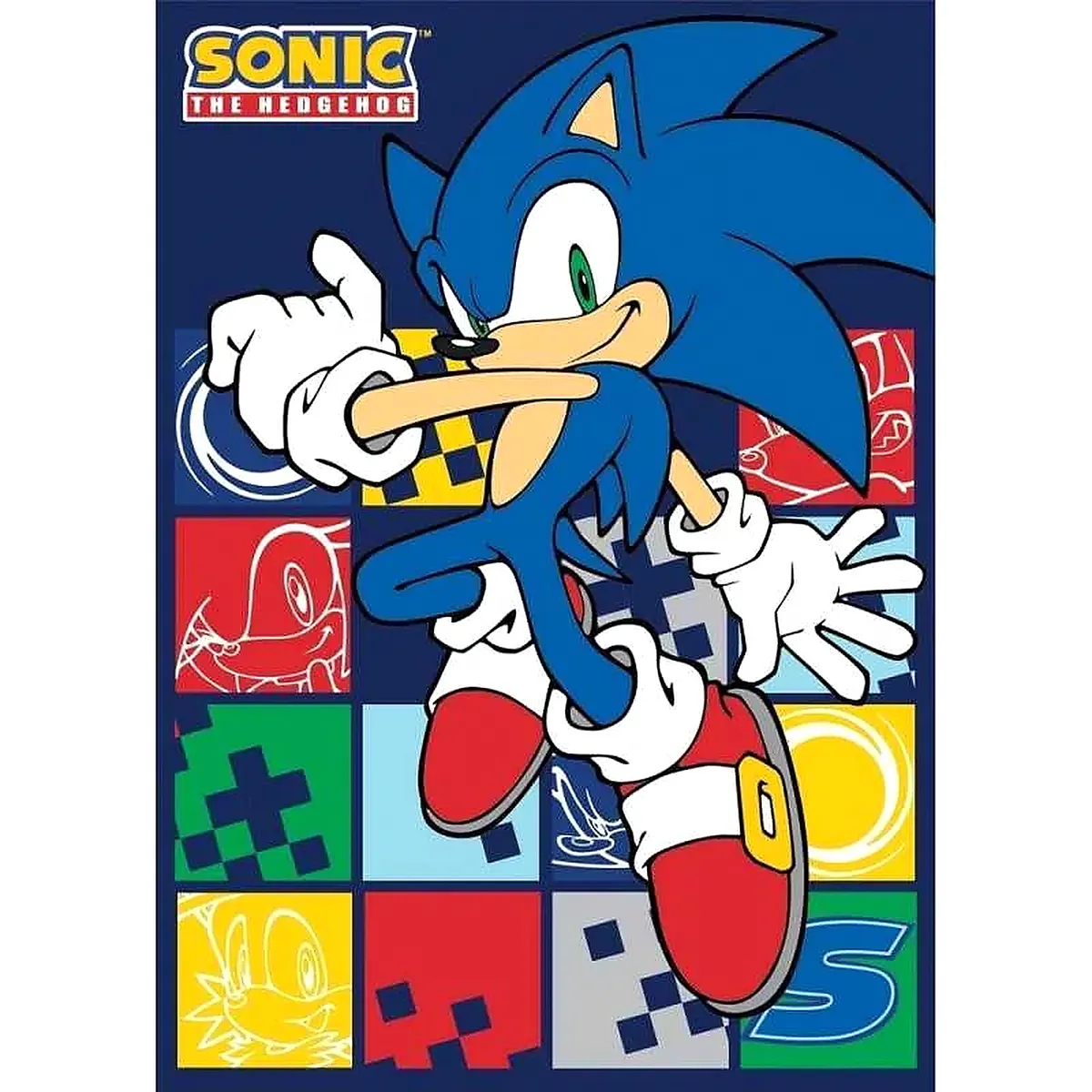 Sonic a sündisznó polár takaró 100x140cm