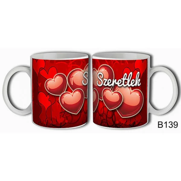 Szeretlek bögre – Szerelmes Ajándék (3 dl)