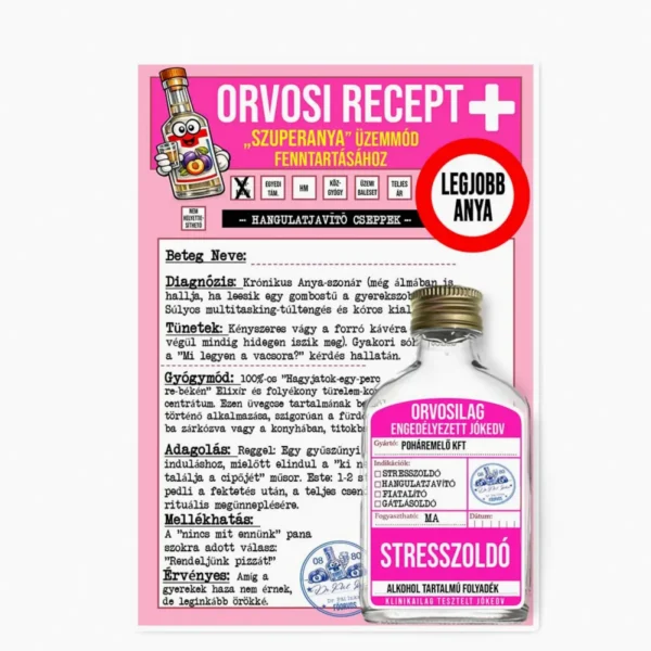 Vicces Orvosi Recept Laposüveg – Legjobb Anya