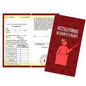 Bizonyítvány Osztályfőnök
