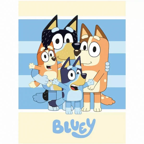 Bluey polár takaró Happiness - 100x140cm