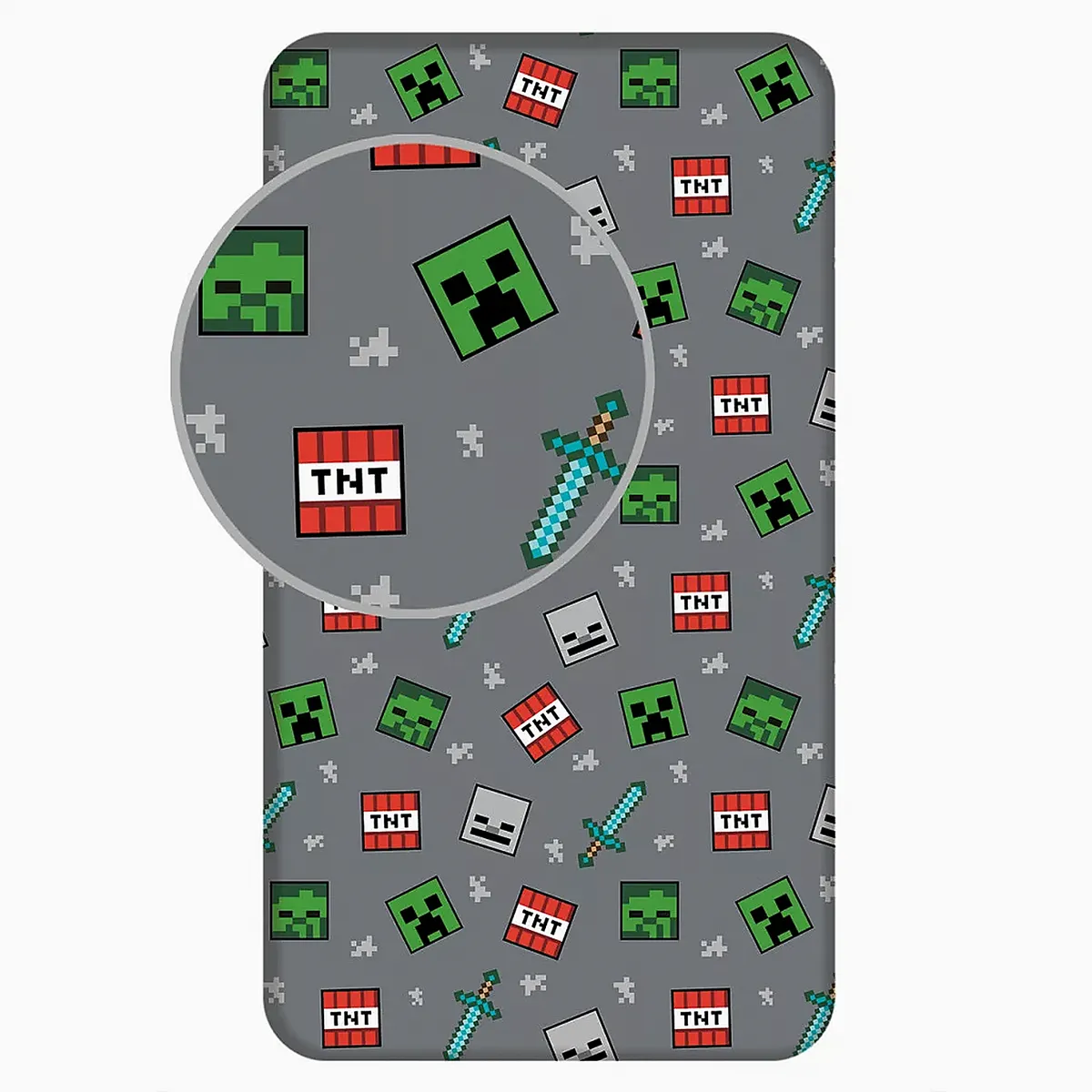 Minecraft gumis lepedő 90x200 cm