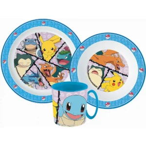Pokémon étkészlet, műanyag szett bögrével 265 ml