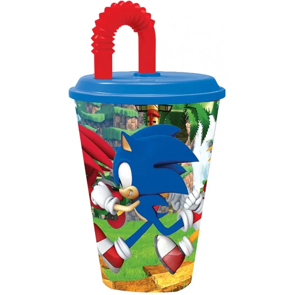 Sonic a sündisznó szívószálas pohár 430 ml