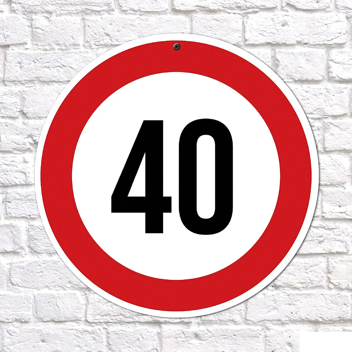 40-es sebességkorlátozó tábla 40 cm