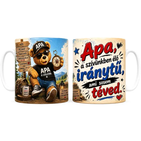 Bögre Apáknak – Apa A Szívünk Élő Iránytűje