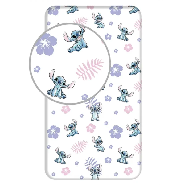 Disney Lilo és Stitch Gumis Lepedő 90×2 00 cm