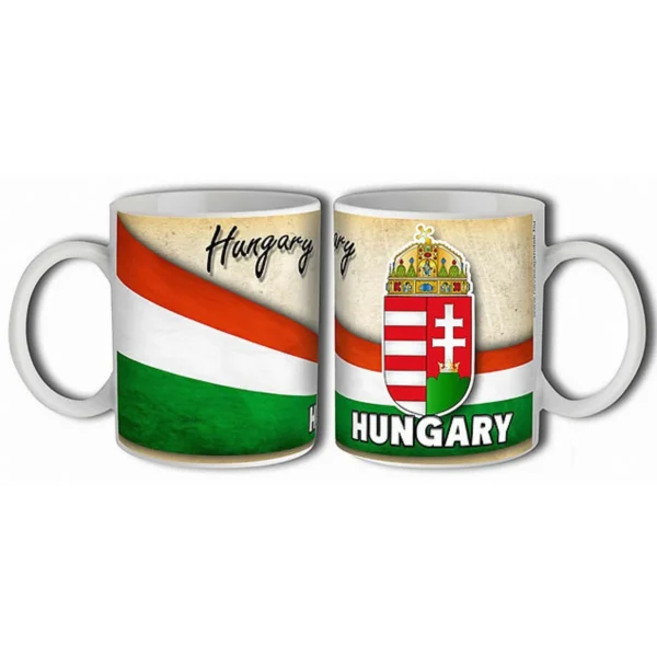 Hungary címeres bögre 3 dl – Magyar szuvenír