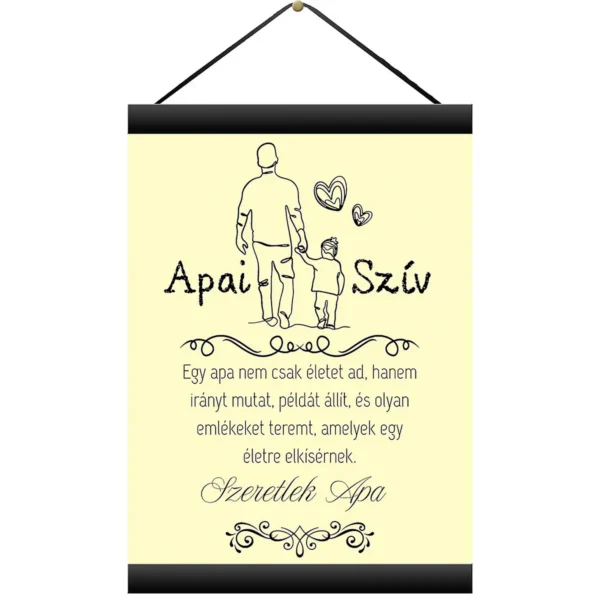 Oklevél Apai szív A 4 méret