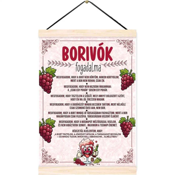 Oklevél – Borivók fogadalma