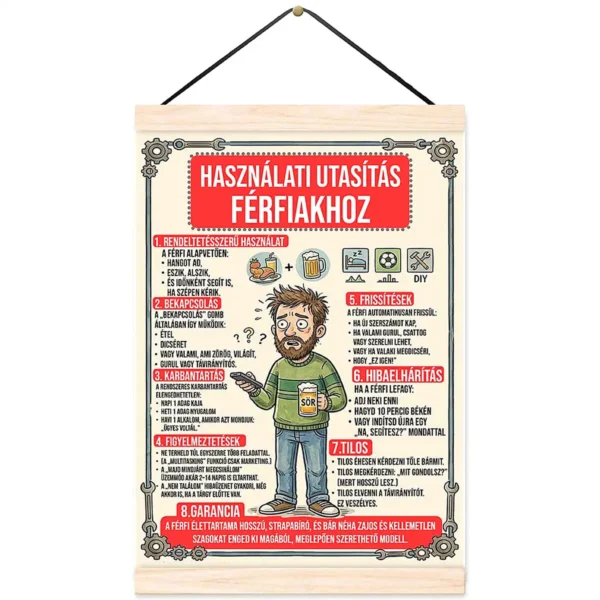 Oklevél – Használati utasítás férfiakhoz