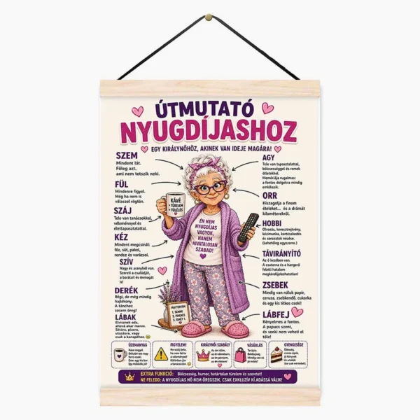 Oklevél – Útmutató a nyugdíjas hölgyhöz
