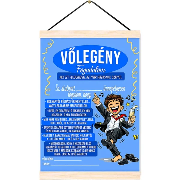 Oklevél – Vőlegény fogadalom