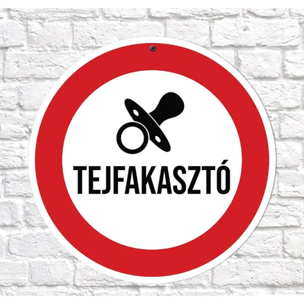 Tejfakasztó sebességkorlátozó tábla 40 cm