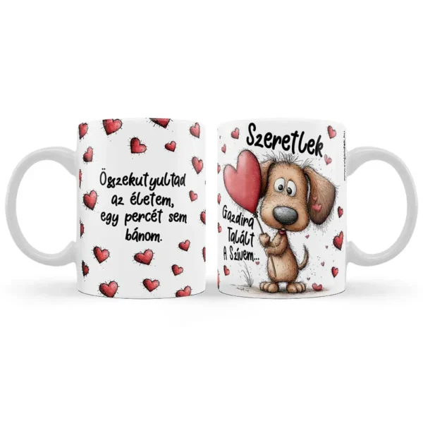 Valentin Napi Bögre – Szeretlek Gazdira Talált A Szívem
