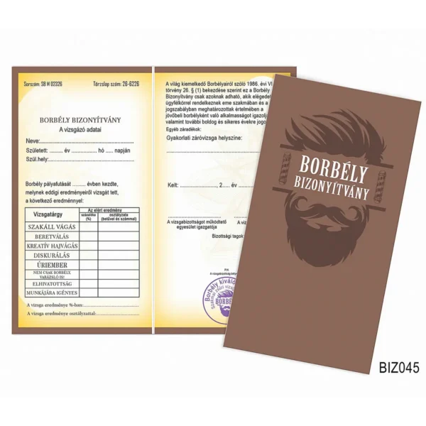 Vicces Bizonyítvány – Borbély