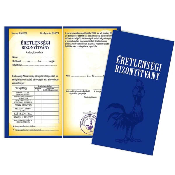 Vicces Bizonyítvány – Éretlenségi