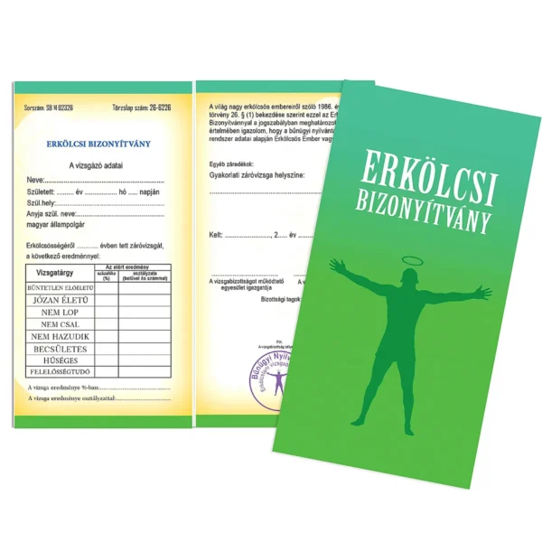Vicces Bizonyítvány – Erkölcsi