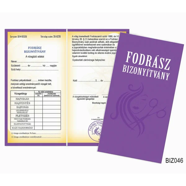 Vicces Bizonyítvány – Fodrász