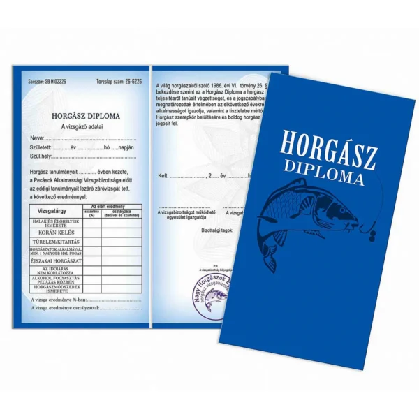 Vicces Bizonyítvány – Horgász Diploma