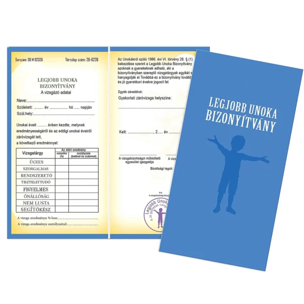 Vicces Bizonyítvány – Legjobb Unoka